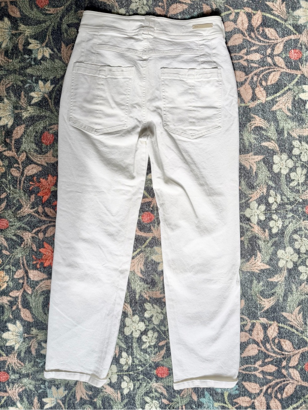 Anthropologie Pilcro White Yoke Waist Western Style Straight Leg Jeans 27 - Picture 7 of 11